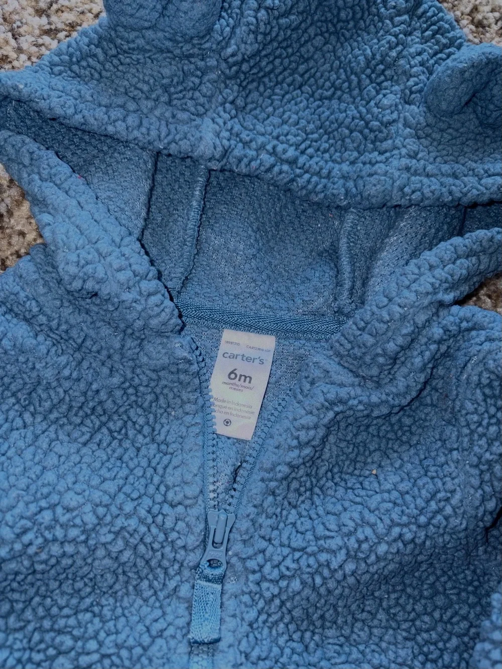 Carter’s Cozy Blue Teddy Sherpa Hoodie for Kids